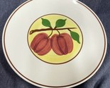 Blue Ridge Pottery Handpainted Yellow W/ Red Apple Plate 9.5” RARE Vinta... - $7.92
