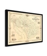 HISTORIX Vintage 1850 Washington DC Map - 19x25 Inch Black Framed Vintag... - $275.99+