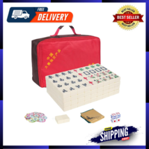 Giant Size Chinese Mahjong Game Set,146 Numbered Melamine 1.7 Large Size Tiles, - £101.90 GBP