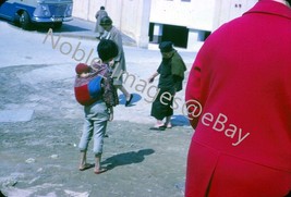 1965 Young Girl with Baby, City Street Scene Hong Kong 35mm Slide - £3.11 GBP