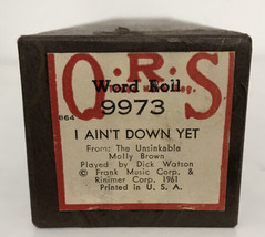 New QRS Music Piano Word Roll 9973 I Ain’t Down Yet Unsinkable Molly Bro... - $24.49