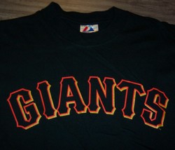 San Francisco Giants Mlb Baseball T-Shirt Black Youth Large New - £13.26 GBP