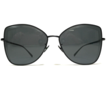 CHANEL Sunglasses 4253 c.101/S4 Large Black Cat Eye Frames with Black Le... - $233.53