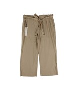 Calvin Klein Linen Blend Wide Leg Crop Pants Paperbag Waist Women&#39;s L NW... - $706.36 MXN