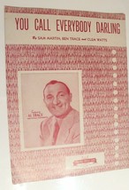 You Call Everybody darling Sheet Music 1946 - £3.97 GBP