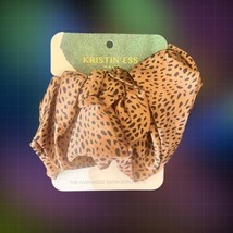 Kristin Ess Hair The Oversized Satin Scrunchie Cheetah Print Nwob - £11.67 GBP