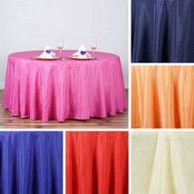6 Pack 120 Inch Round Tablecloths Wedding Decorations Party Table Covers Gift - £105.94 GBP
