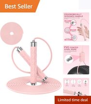 Adjustable Jump Rope with Comfortable Grip - Ideal for Fitness &amp; Boxing - $15.79