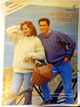 Yarns Brunswick Pattern Booklet Sweaters For Active Men &amp; Women - £3.11 GBP