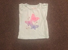 Jumping Beans Girl’s Sleeveless Butterfly Shirt, Size 3T - £2.25 GBP