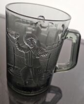 McDONALD'S SMOKE GLASS MUG - RONALD McDONALD THROWING A FOOTBALL - $5.33