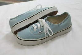Vans Shoes Size 4.5 or 6 Womens Light Blue skate Slip On Sneaker Kids si... - $19.80
