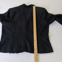 Danny & Nicole RN#67473 Women's Black 3-Button Blazer Jacket Size 12P image 6