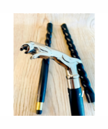Antique Brass Jaguar Head Handle Victorian Style Wooden Walking Stick Ca... - $580.89 MXN