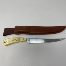 Hi-Cut Fillet Knife DePendable Filleter Scrimshaw Marlin Hi Stainless W/... - $29.69