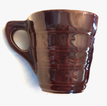 Marcrest Daisy &amp; Dot Coffee Cup MCM VTG Colorado Brown Stoneware Mug USA - £7.74 GBP