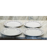 Royal Norfolk Black/White Plaid Dinner/Serving Plates:10.5”. Set Of 4 - $955.12 MXN