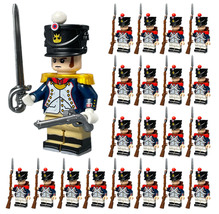 21pcs Officer &amp; French Fusiliers Infantry Napoleonic War Custom Minifigu... - $30.89