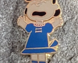 Lucy Shouting Blue Dress Snoopy Peanuts United Feature Vintage Lapel Hat... - $15.99