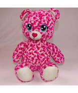 Build A Bear VALENTINE Bear Plush Stuffed Animal White Red &amp; Pink Hearts... - $9.99