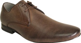 BRAVO Men&#39;s Dress Shoe KLEIN-1 Oxford Brown - $557.88 MXN