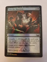 MTG Magic The Gathering Card Join the Maestros Sorcery Foil Black New Capenna - £5.83 GBP