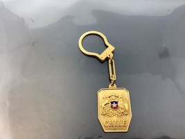 Vintage Souvenir Keyring Chile Keychain Coat Of Arms Ancien Porte-Clés Chili - £6.50 GBP