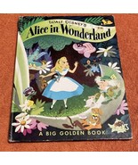 A Big Golden Book Walt Disney&#39;s ALICE IN WONDERLAND 1973 23rd Printing - £15.58 GBP