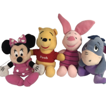 Disney Babies Winnie the Pooh Piglet Eeoyre Minnie Mouse Stuffed Animal ... - £47.25 GBP