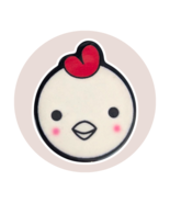 Animal Tiny Lapel Pin: Blushing Chicken - $236.92 MXN
