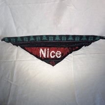 XS/S 10-14in Nice Naughty Holiday Bandana Christmas Sequin Bandana Pet Cat Dog - £4.59 GBP