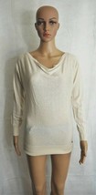 Guess Womens Cream Ivory Rhinestone Embellished Doleman Sleeve Sweater M... - £31.96 GBP