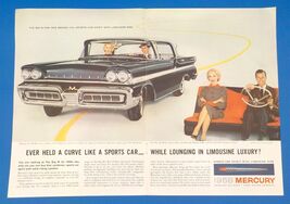 1958 Mercury Montclair Phaeton Sedan 2 Page PRINT AD BX3 - $9.49