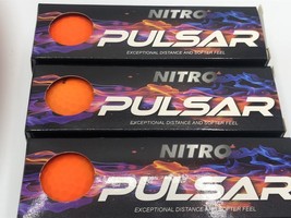 Nitro Unisex Pulsar 9 Pack Box Golf Balls, Orange, One Size - New - £7.65 GBP