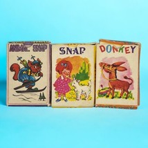 Vintage Mini Card Games Lot of 3 Donkey Animal Snap 1980s Kids - All Com... - £11.01 GBP