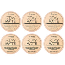 (6 Pack) NEW Rimmel Stay Matte Pressed Powder Transparen,t 0.49 Ounces - £28.30 GBP