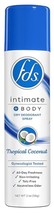 FDS Intimate + Body Dry Deodorant Spray, Tropical Coconut, 2 Oz. Aerosol... - $6.59