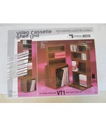 Plateau Camber VT I Video Tape Storage Shelf System Unit Woodgrain New - $20.17 CAD