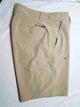 Columbia Sportswear Co Mens Sz 34 Shorts Beige Polyester Elastaine Flat ... - $28.45