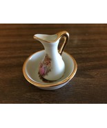 Vtg Limoges France Fragonard Courting Couple Lot 2 Miniature Pitcher &amp; B... - $38.00 CAD