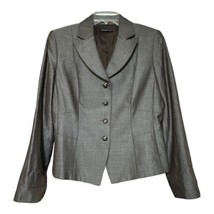 Tahari Womens Brown 4 Button Blazer/Jacket Size Large 12 No Size Tag - £11.37 GBP