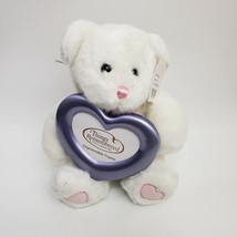Things Remembered White Bear Plush Engravable Heart Frame Valentine&#39;s Day 8.5&quot; - £23.36 GBP