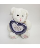 Things Remembered White Bear Plush Engravable Heart Frame Valentine&#39;s Da... - £23.29 GBP