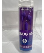 Purple Magnavox SNUG FIT+ 4820M Gummy Earbuds Microphone Smooth Bass COM... - $5.55 CAD