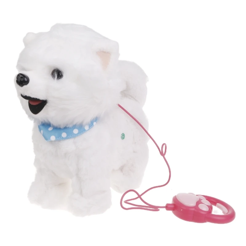Electronic Plush Dog Toy for Baby Learn to Crawl Leash Puppy Barking Pet Dog Toy - £26.00 GBP