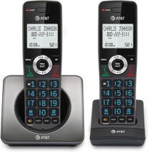 AT&amp;T Cordless Home Phone 2 Handsets Call Block Caller ID Duplex Speakerp... - £21.59 GBP