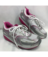 Skechers Women&#39;s Size 8 Shape-Ups Shoes Sneakers White / Pink / Silver - $847.97 MXN