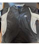 Mizuno 1/4 Zip Vented Short Sleeve Windbreaker Baseball Batting Jacket Y... - $20.77 CAD