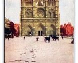 Gothic Cathedral Notre Dame de Paris France DB Postcard V22 - $3.91
