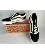 New! Men&#39;s Size 10 Vans Ward Retro Marshmallow/Black Suede Canvas Skate ... - $63.99